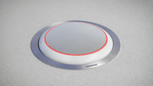 Le dernier modèle de la gamme, le MXA 310, est un micro conçu pour être sur une table © DR