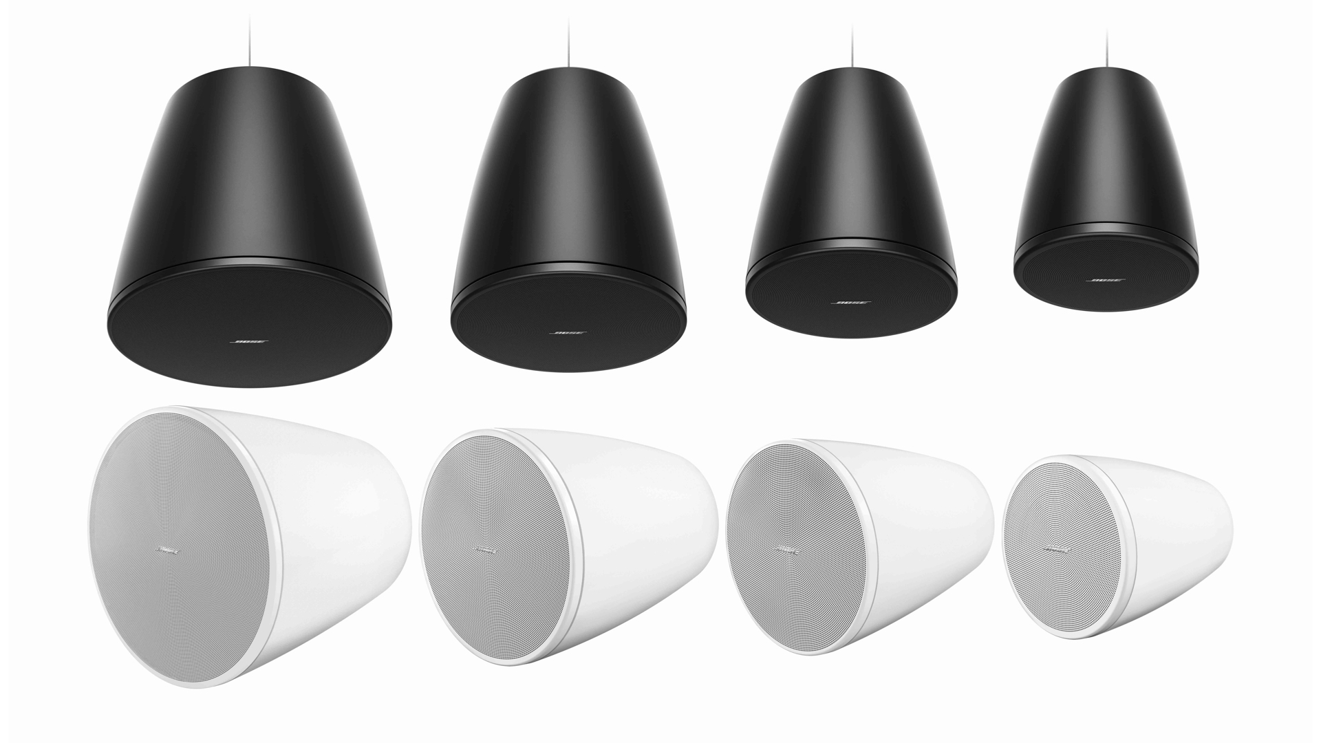 Bose ajoute quatre modèles suspendus d’enceintes DesignMax © DR