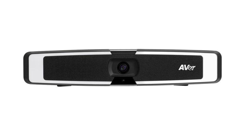 AVer s’adresse aux petites salles de vidéoconférence avec la VB130, une barre de son avec caméra 4K © DR