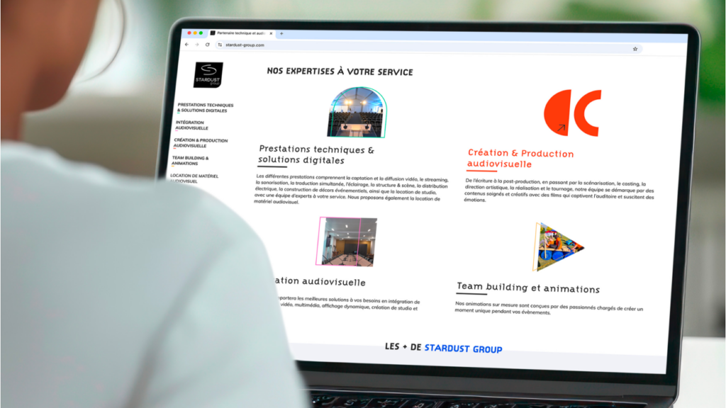 Le site de Stardust Group a été entièrement refondu pour offrir plus de lisibilité