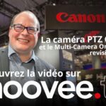 Fabien Noyant sur le stand Canon de l'ISE 2026
